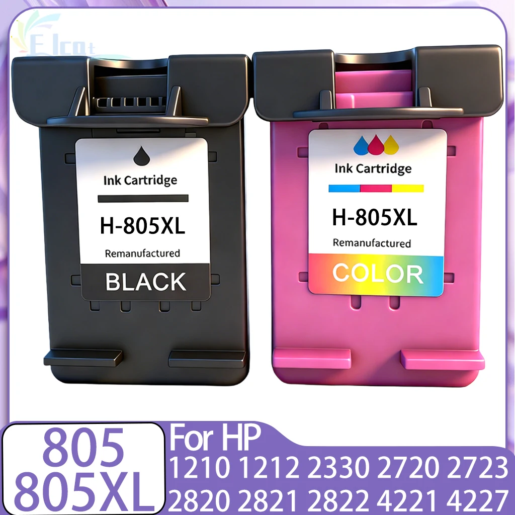 

805 805XL Ink Cartridge For hp805xl 805 Remanufactured Ink Cartridge For HP 1210 1212 2320 2322 2720 2721 2722 2723 2729 Printer