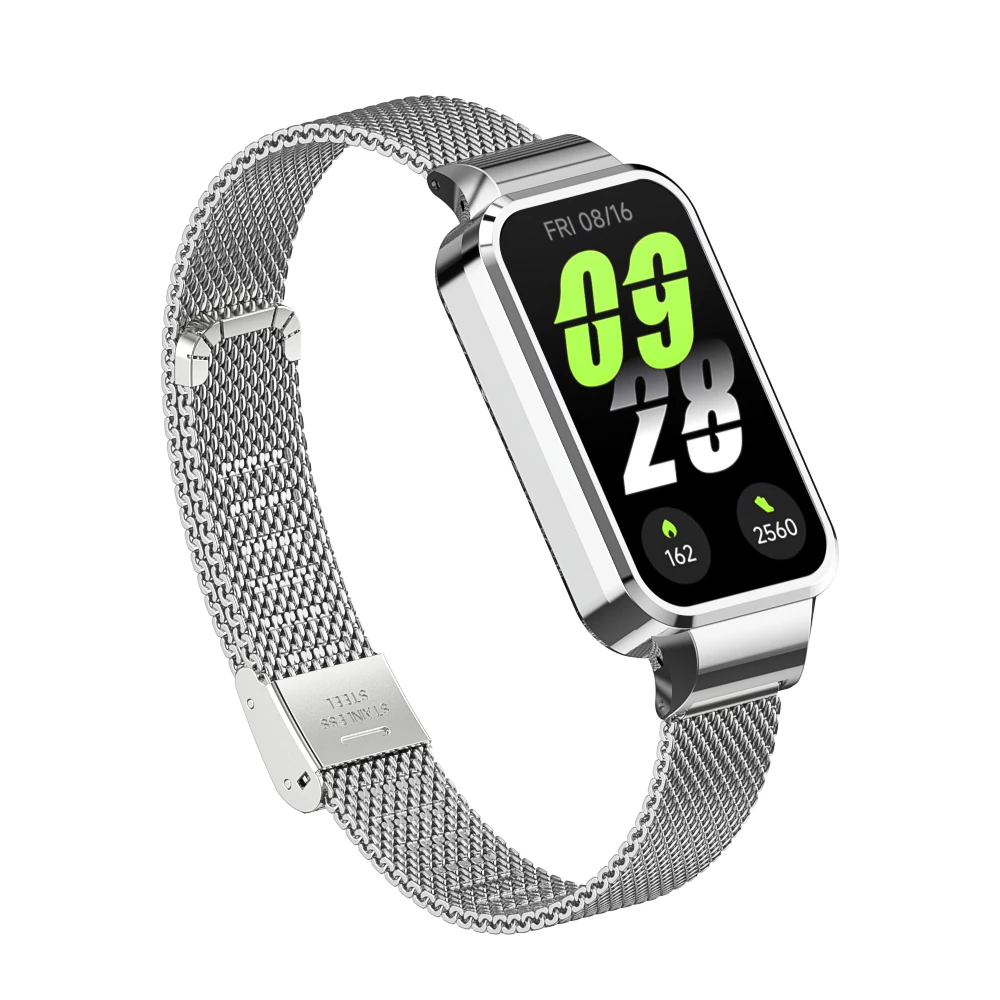 Gehäuse + Armband für Xiaomi Mi Band 9 Active Armband für Xiaomi Smart Band 9 Active Edelstahl-Metallarmband Mi Band 9 Active – Detail 18