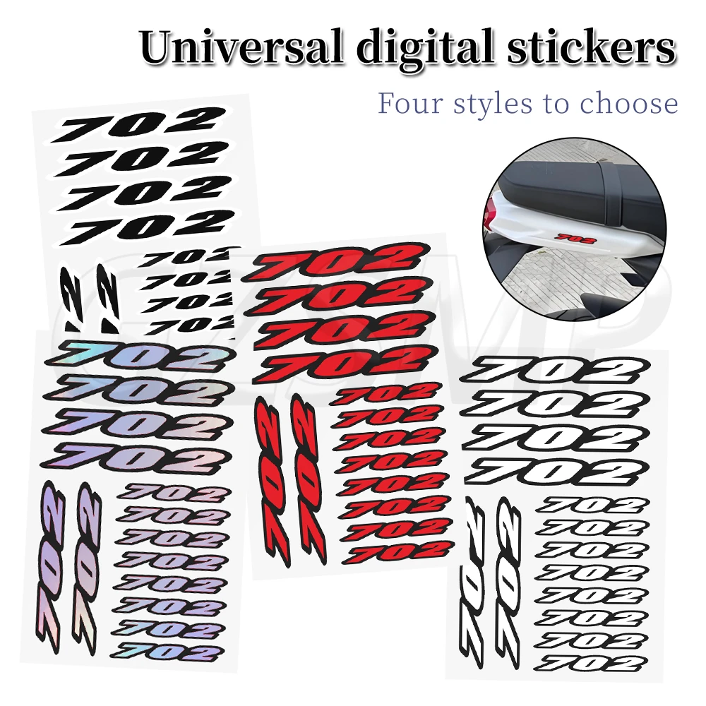 

Number 702 Motorcycle Stickers Fairing Scooter Motorbike Body Universal Digit Decals Fit for Benelli TRK702