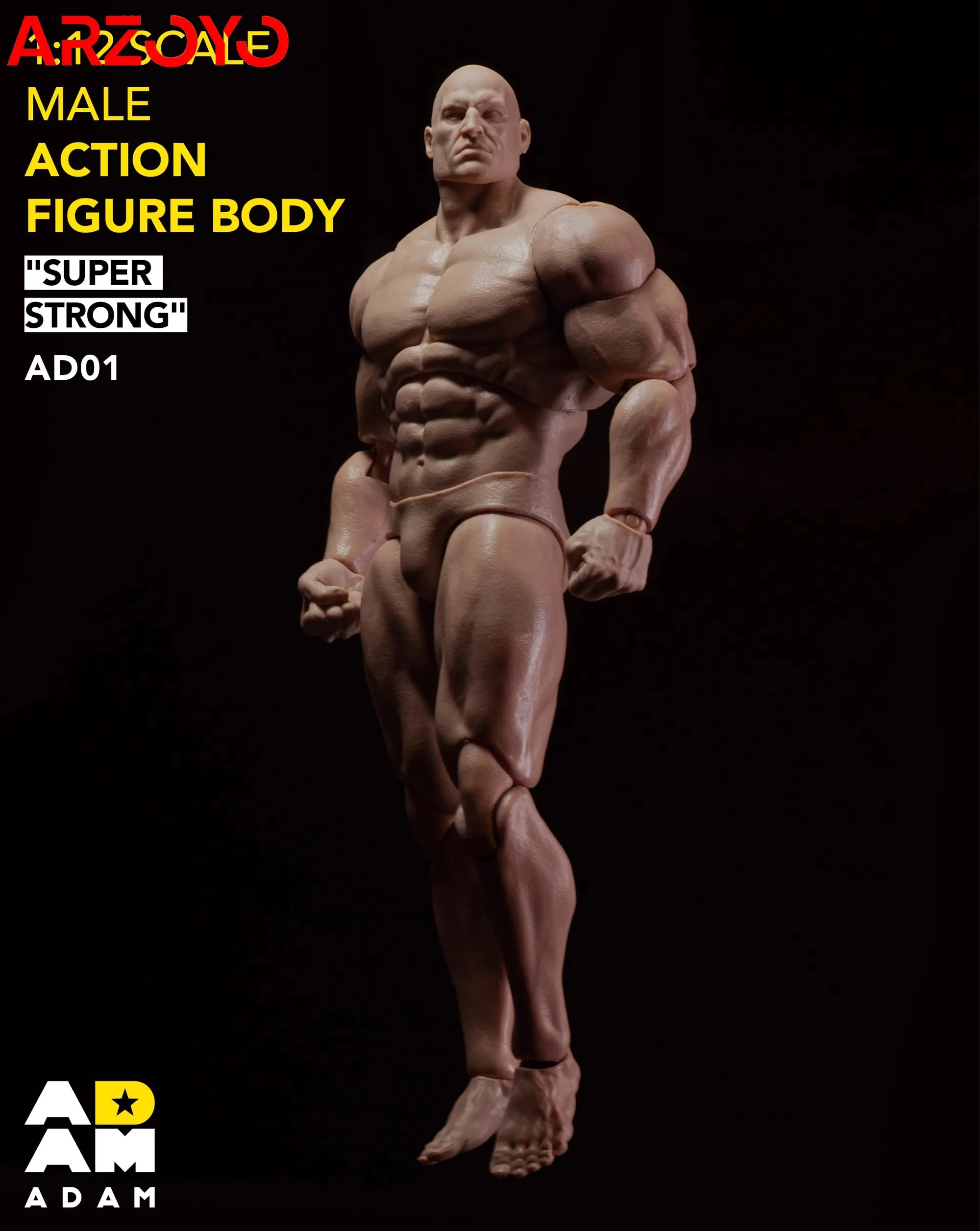 Muff Toys AD01 1/12 figurine à collectionner corps fort Muscle bande dessinée héros corps articulé 17Cm hommes soldat figurine modèle
