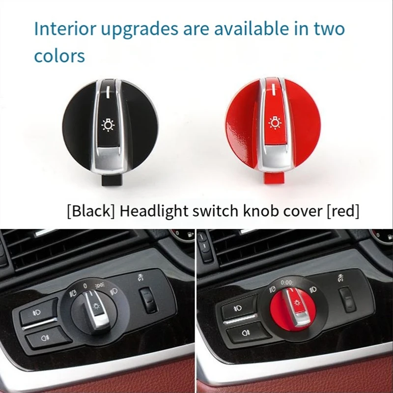 Car Headlight Switch Cover Headlight Adjustment Panel For BMW 5 Series 7 Series 61319192744 Interior Modification, C Parts