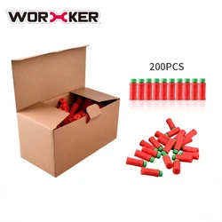 200PCS Worker 3-Ring Bamboo-Shaped Darts For Emitter Green Head Soft Bullet Toy Gun Accessories Foam Darts Bullets Kids