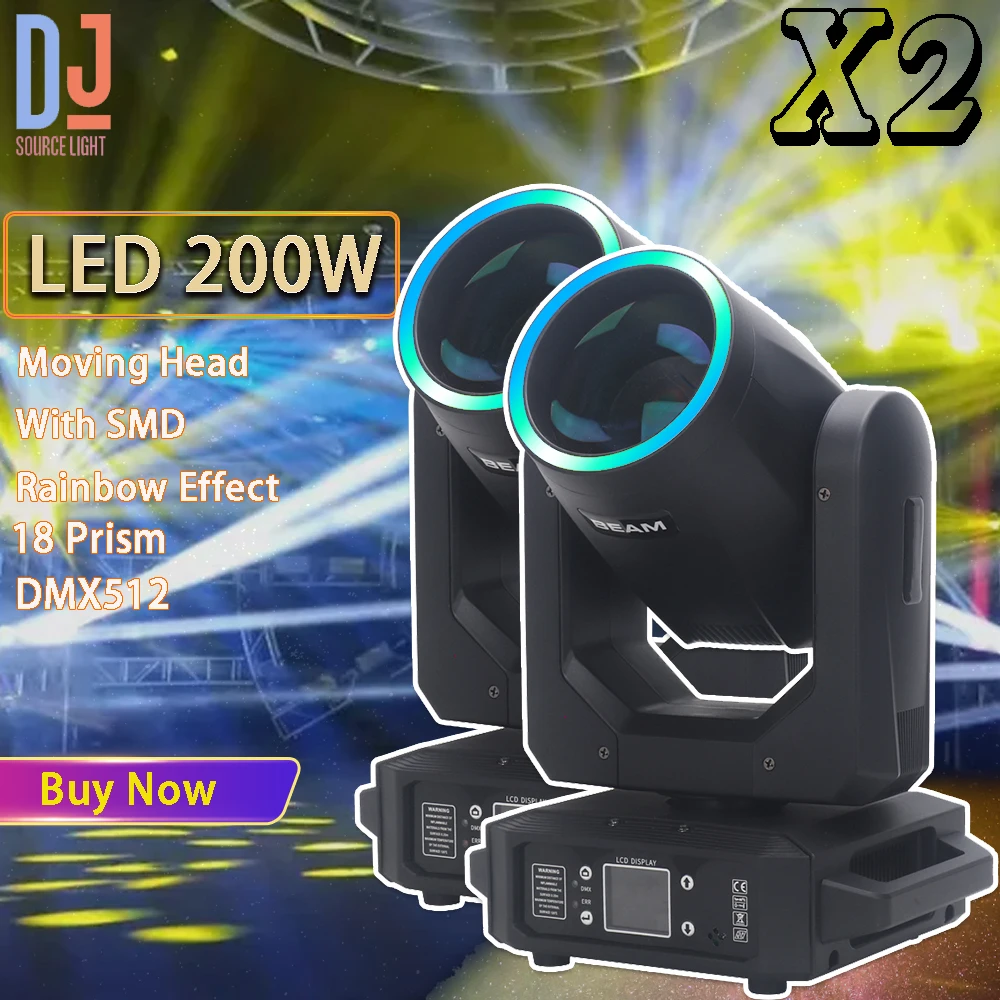 led moving head light com abertura beam spot 18 prismas 18 prismas dmx stage lights disco casamento bar dj 200w pcs por lote 01