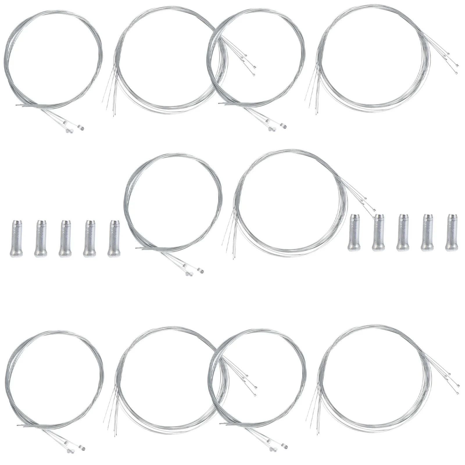 

5 set Wire Core Kit 5 Colors Galvanized Aluminum Brake Cable For Mountain Road Bike Cable For Mountain Bike Shifter Line