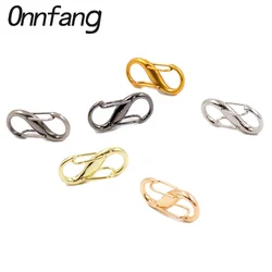 S Type Shape Double Buckle Key Ring Snap Clasp Trigger Hook Strap Pendant Key Ring Snap Clip Trigger Metal S Type Shape Buckle