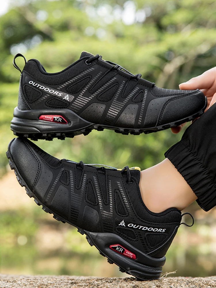 Herren Outdoor-Radschuhe, wasserdicht, rutschfest, Outdoor-Wanderschuhe, Outdoor-Taktische Trainingsschuhe, Wander- und Campingschuhe – Detail 21