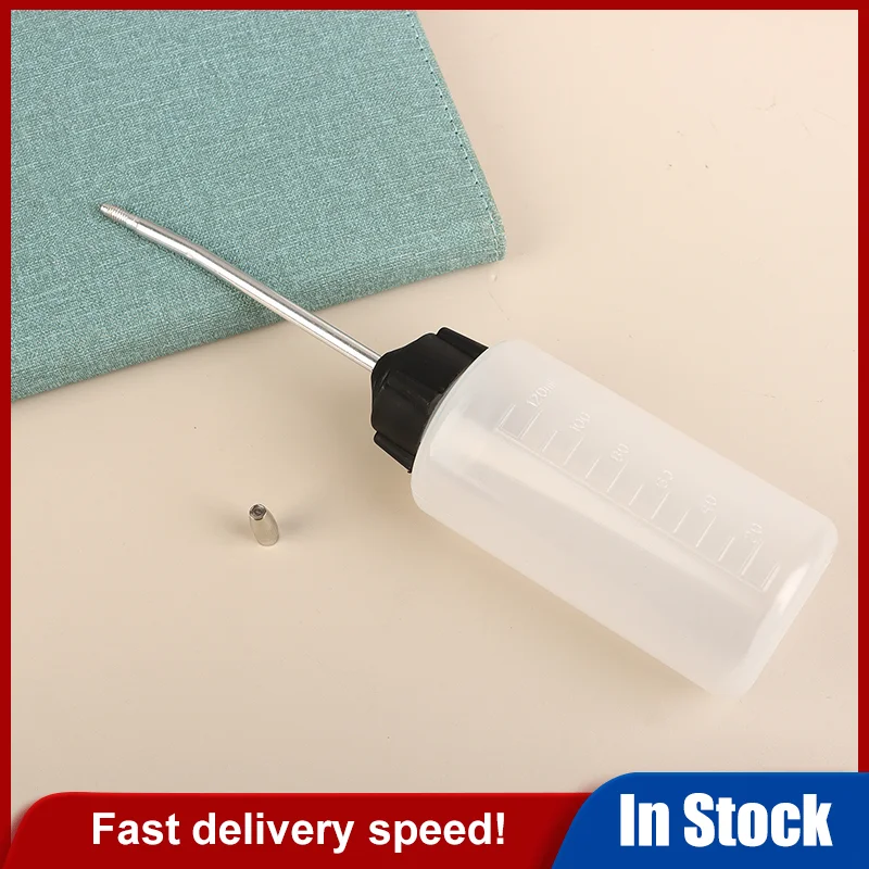 1 PC PE 120ML พลาสติกยาวหัวฉีดหม้อน้ํามัน Dispenser จักรเย็บผ้า Oiler ขวดน้ํามันแบบพกพา EXTENDED Spout Oil Sprayer