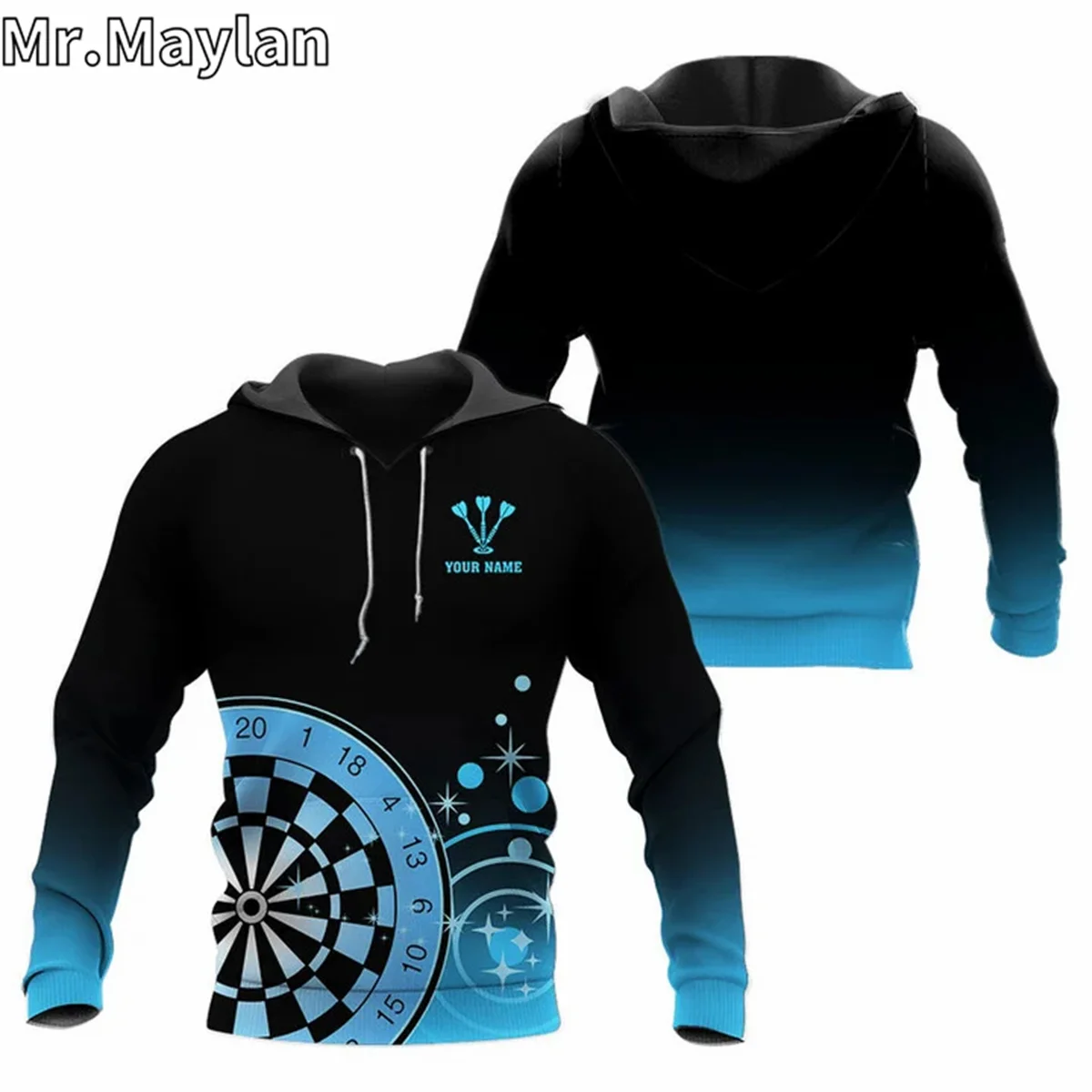 Darts Girl Blue 3D Personalized Apparel Jacket Women Hoodie Unisex Casual Boys Streetwear Sweatshirt Pullover Sudadera Hombre