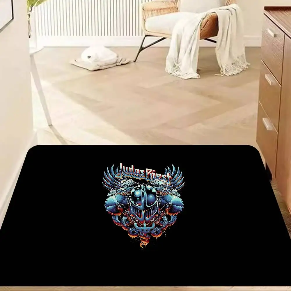 Band J-judas Priest Room Mats Anti-slip Absorb Water Long Strip Cushion Bedroon Mat Household Carpets