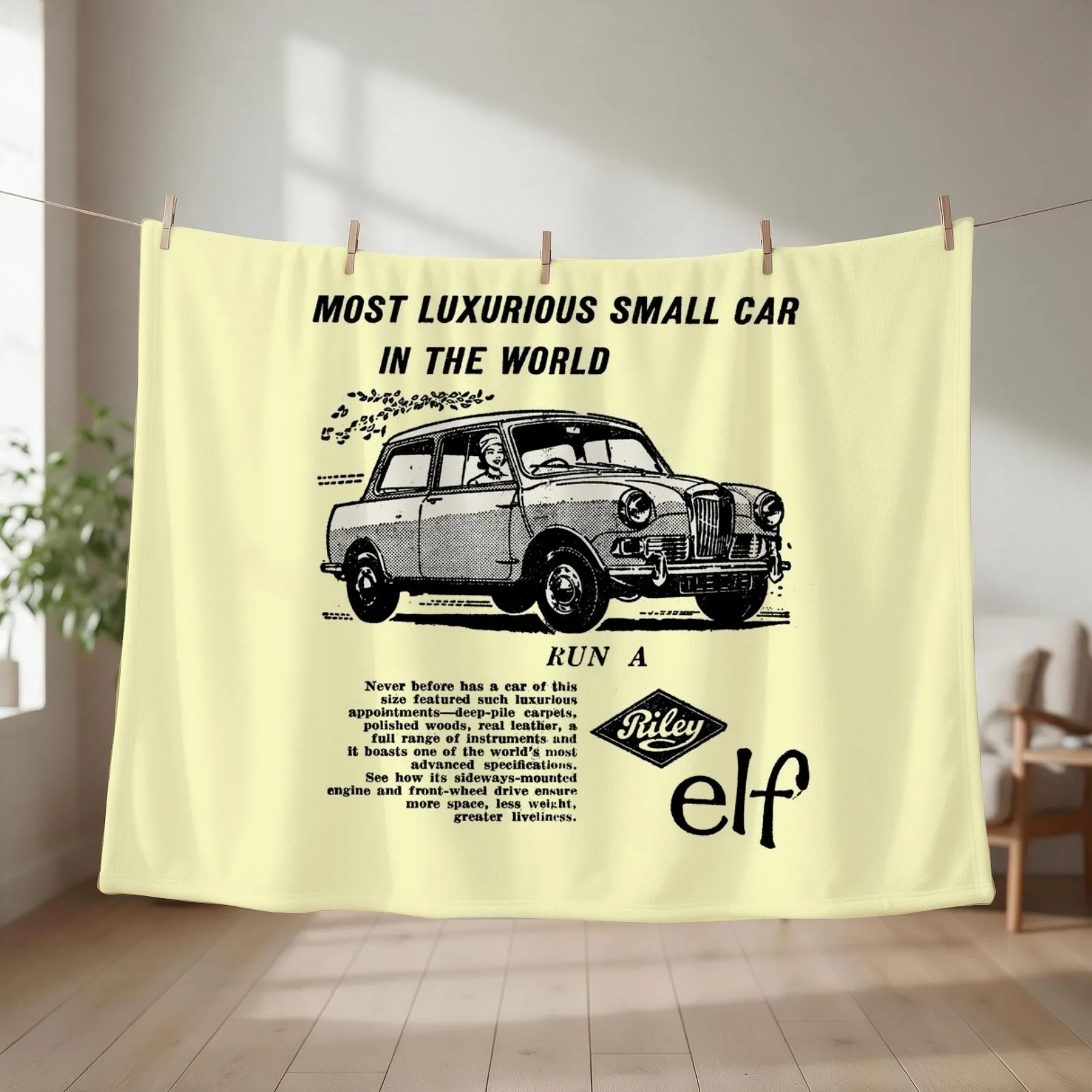 RILEY ELF Throw Blanket couch cozy soft plush fuzzy picnic outdoor blanket