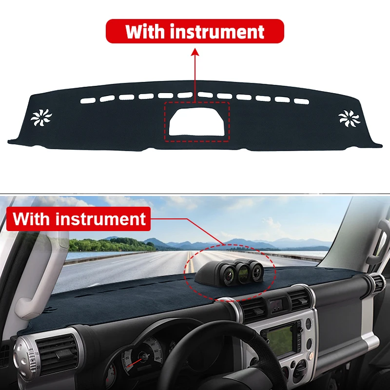 For Toyota FJ Cruiser 2006 ~ 2013 2014 2015 2016 2017 2018 2019 2020 2021 2022 2023 Car Dashboard Sun Shade Cover Accessories