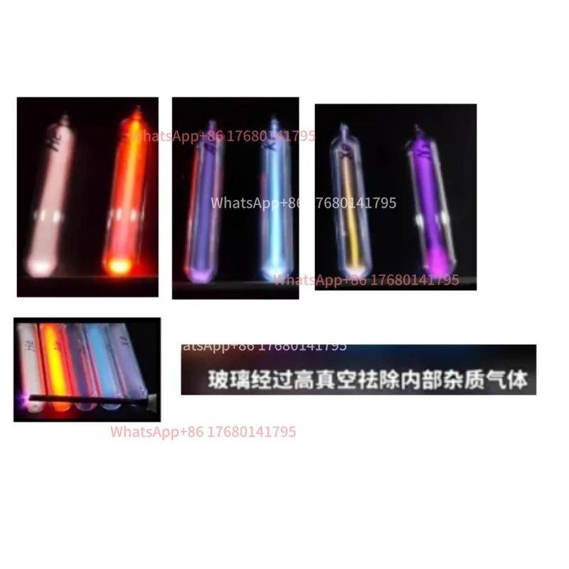 Rare Gas Emitting Element Kit, Glass Sealed Light‑Emitting Tubes Designed For Educational Experimental Teaching Tasks