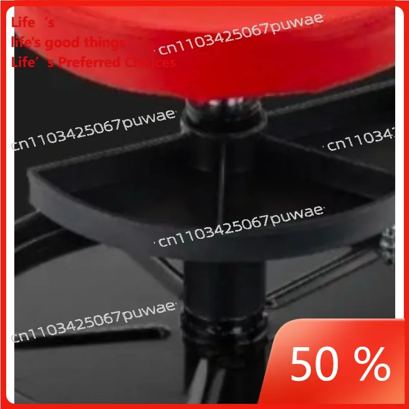 Tabouret de mécanicien réglable 7917 - Siège de travail roulant économique pour garage - Chaise de réparation à hauteur réglable pneumatique avec roulettes