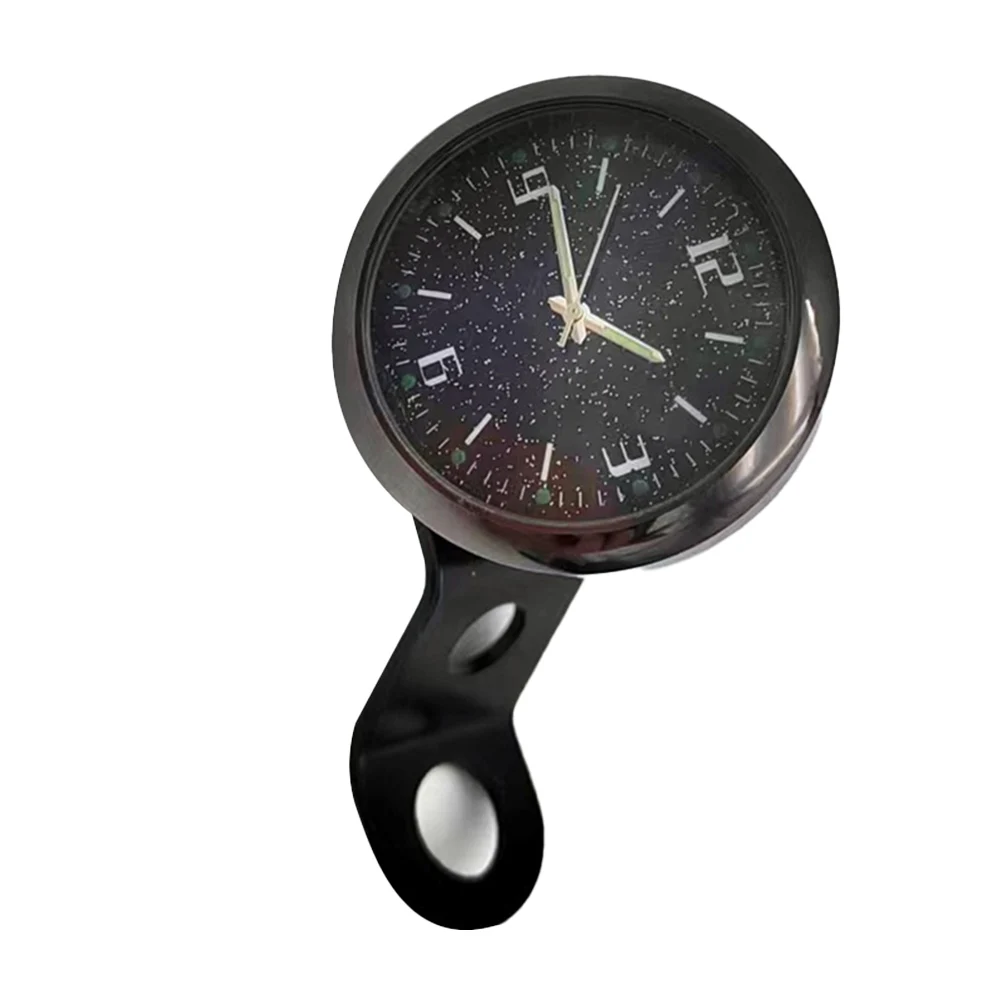 

Black Motorcycle Watch Secure Handlebar Fit Sleek Aesthetic Weather Resistant Design Essential Motorcycle Accessory