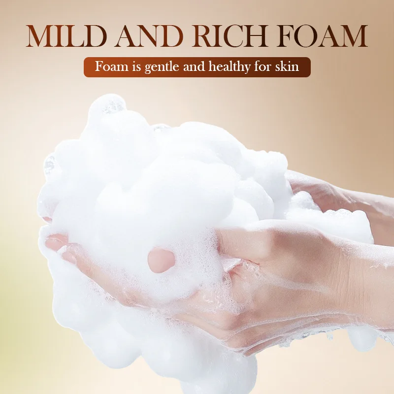 100g Persimmon Cleansing Soap, Contains Glycerin and Sodium Hydroxide Skin-Friendly Ingredients, Can Deeply Clean Dirt and Oils