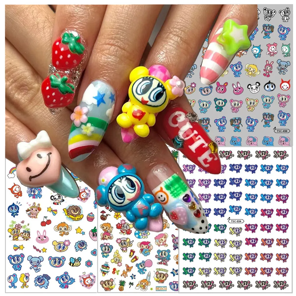 

TSC-498 3d Nail Stickers シール 네일스티커 Decal Slider Decor Stamp memetchたまごっち シール tomagotchnail