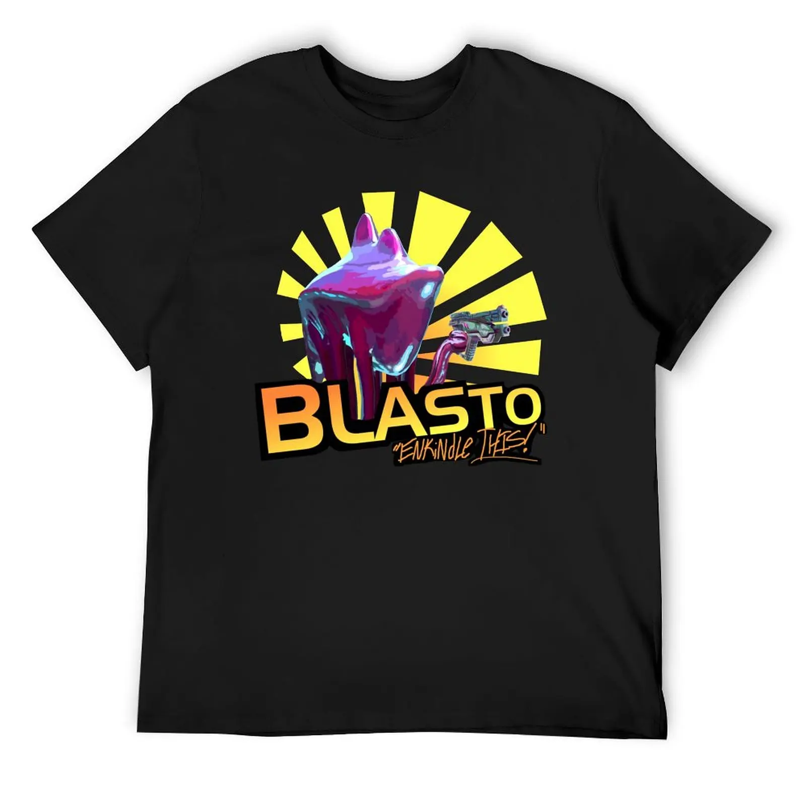 

Mass Effect - BLASTO w/quote T-Shirt Blouse new edition plain white t shirts men