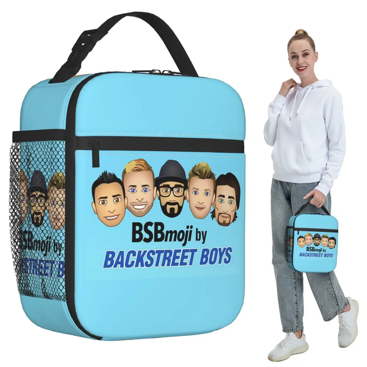 

Термосумка для обедов Backstreet Boys Music Group для детей, школьная термосумка-холодильник, портативный контейнер для еды