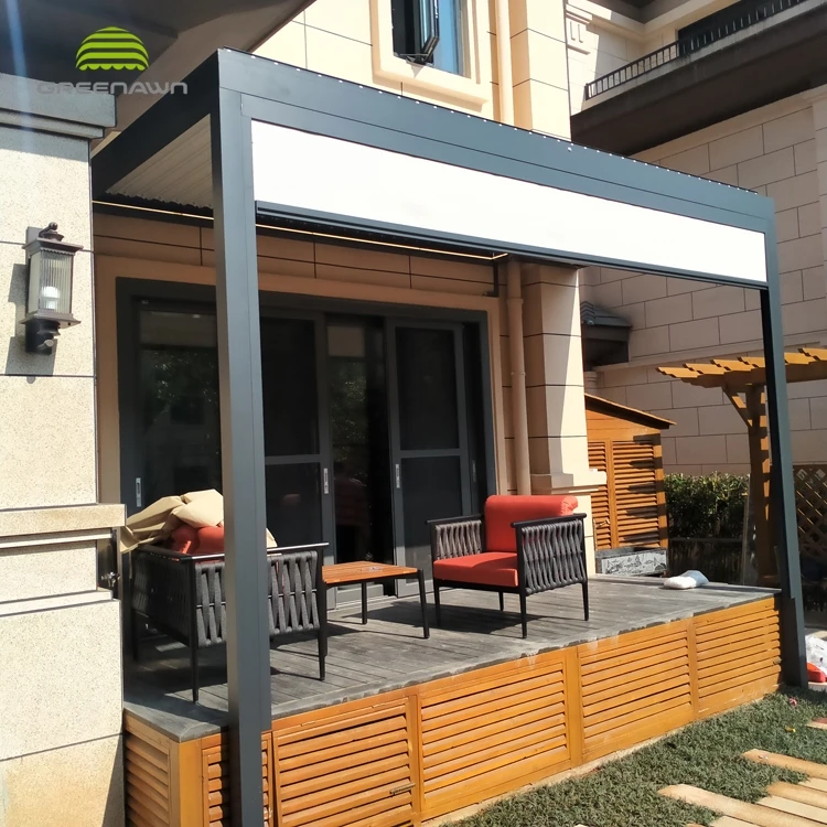 

Aluminum Pergola Bioclimate Roof Top Window Pergola