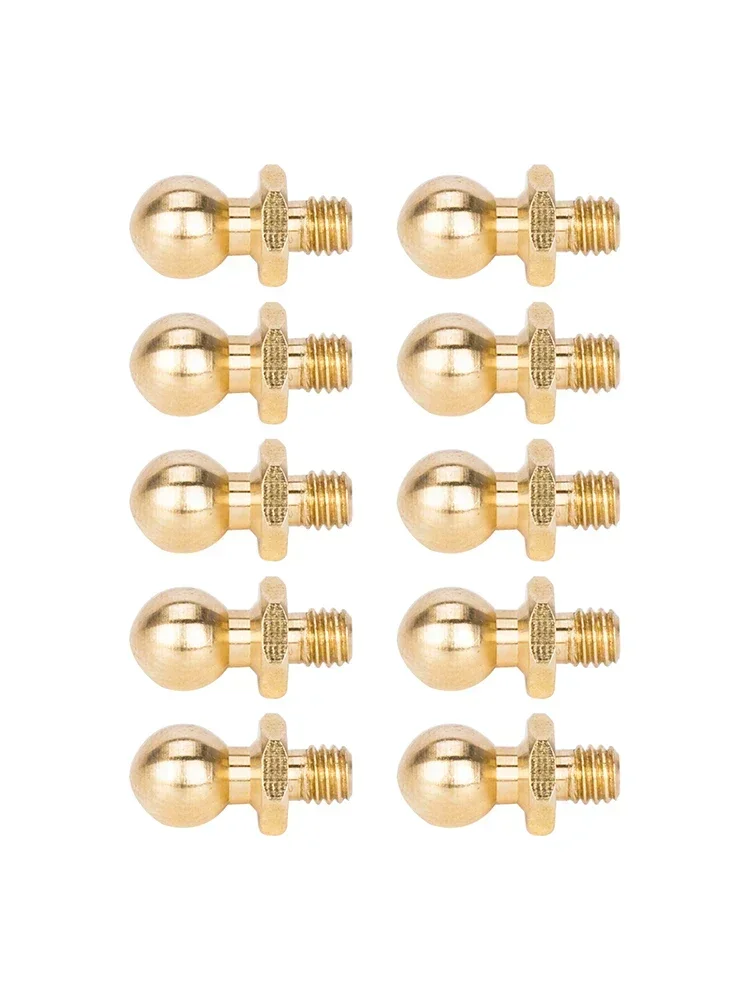 Vis à tête sphérique en laiton M3, accessoires de remorque pour Tamiya TT01 TT02 Sakura D5 1/10 RC Drift Car, pièces de rechange universelles, 10 pièces