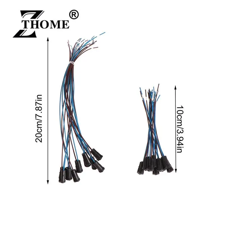 Imagem -06 - Household g4 Lâmpada Soquete Wire Adapter Cabeças de Cristal Led Lâmpada Halogênio Lâmpada Kit 10cm 20cm Fio 10 Pcs