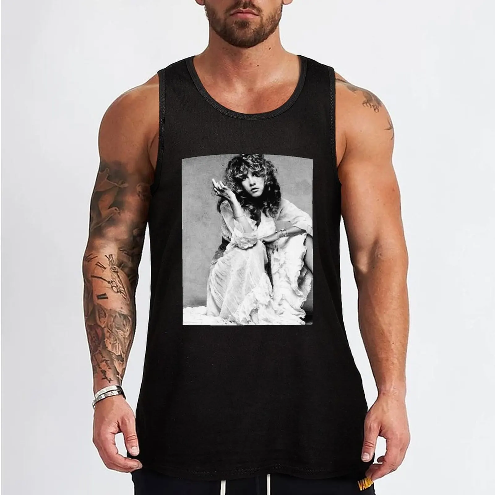 Stevie nicks middle finger Tank Top Men's vest summer clothes for men