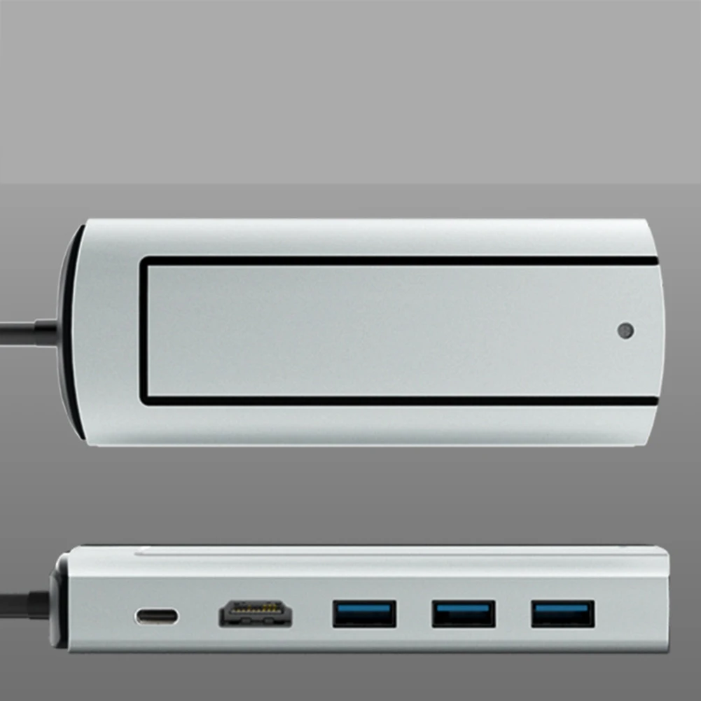 

Практичная док-станция-6 в 1 PD, USB3.0X3, совместимое и быстрое зарядное устройство с разъемом SSD для портативного компьютера