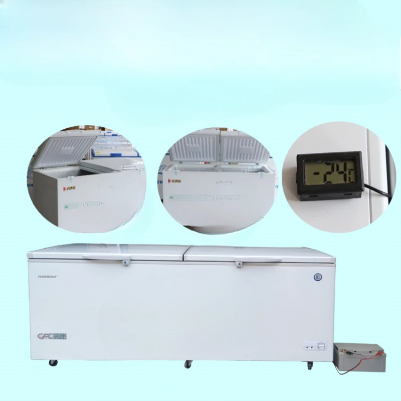 800 liters DC freezer car ice cream freezer solar cell