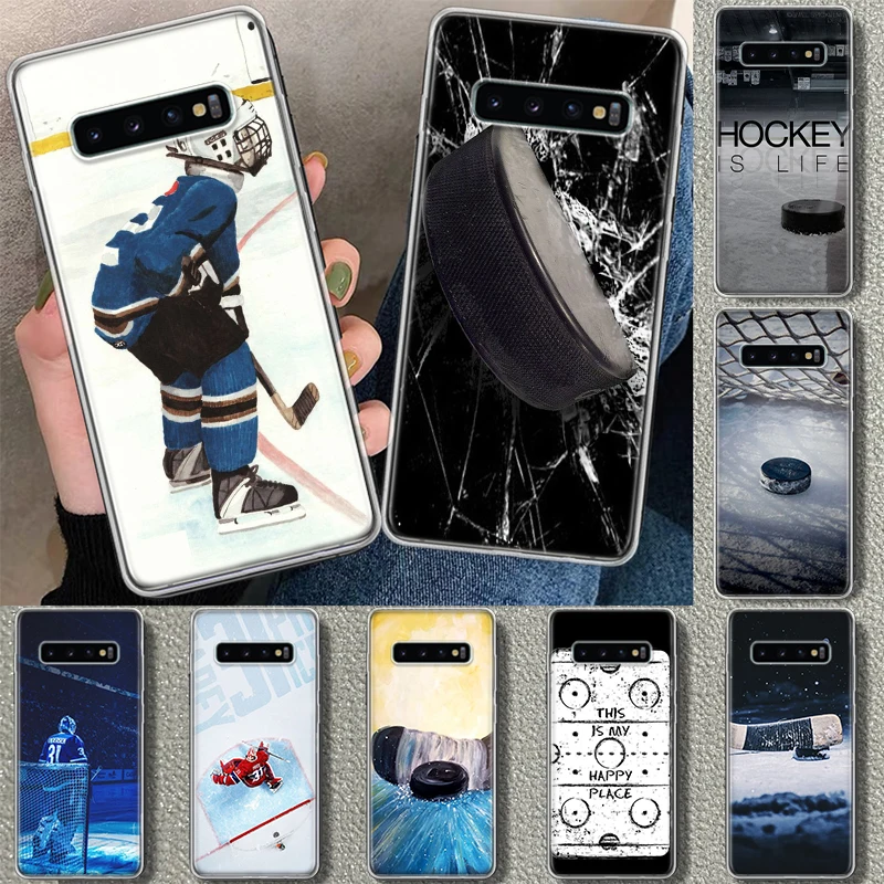 Ice Hockey Rink Sport Phone Case Cover for Samsung Galaxy S23 S24 S25 Ultra S20 S21 FE S22 Plus S10 + Art Gift Print Coque S20 S