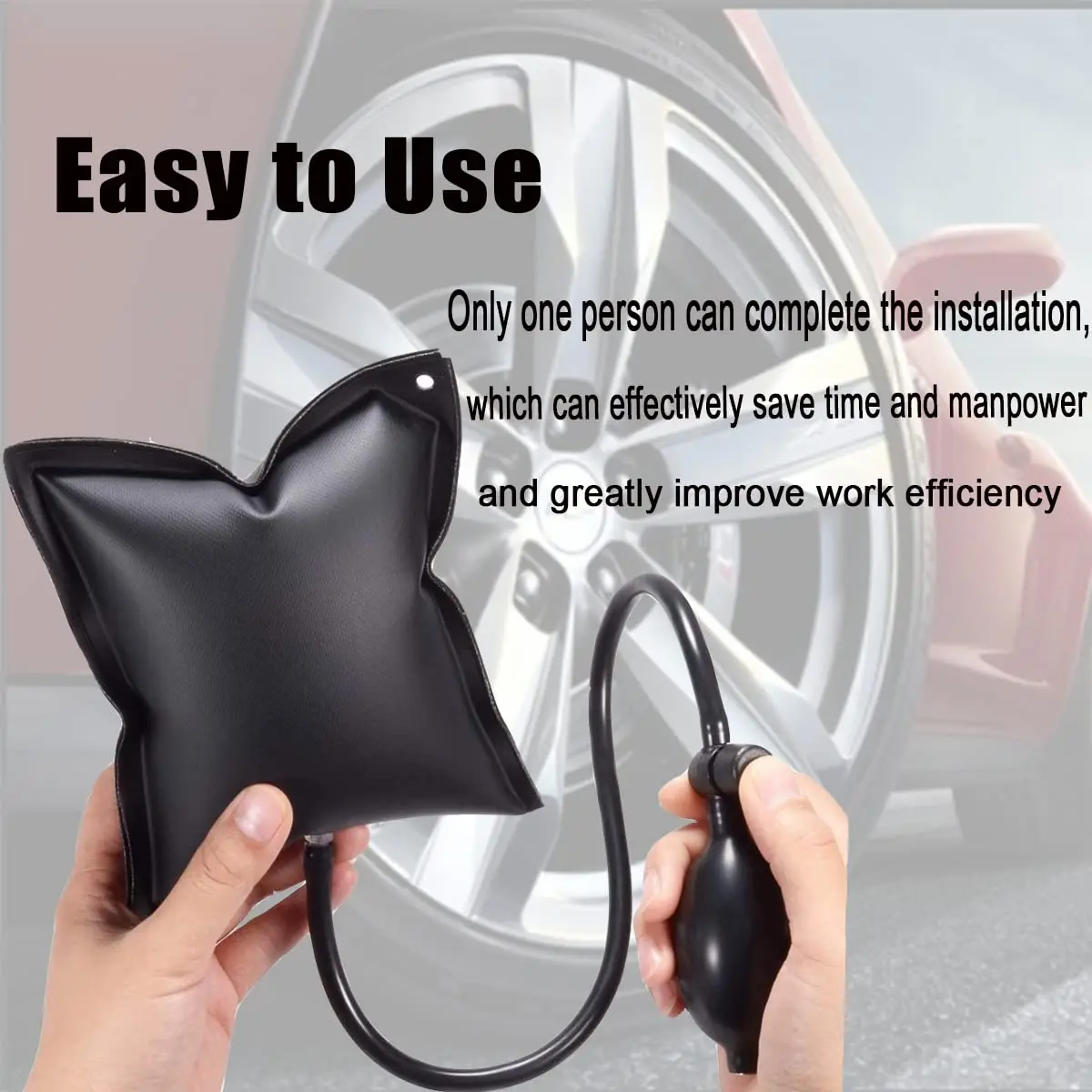 Air Spacers Automatic Adjustable Air Wedge Bag Pump Leveling and Alignment Tool Inflatable Cushions for Car Door Mount Windows