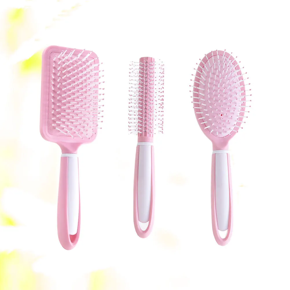 

3pcs Massage Comb For Scalp Curly Hair Combs Detangling Brush Hair Accessories Ergonomic Handle With Painless