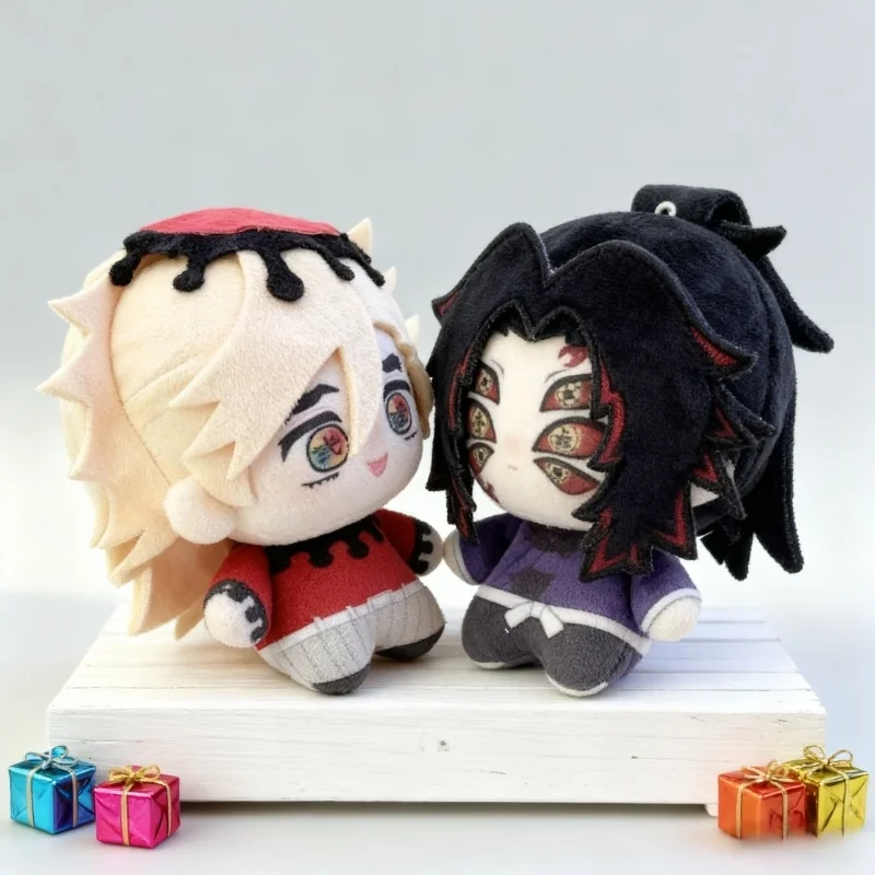 

Новая горячая Douma Kokushibo аниме периферийные устройства Demon Slayer плюшевая кукла 10 см милая хлопковая кукла Kawaii игрушка Рождественский подарок для фанатов аниме