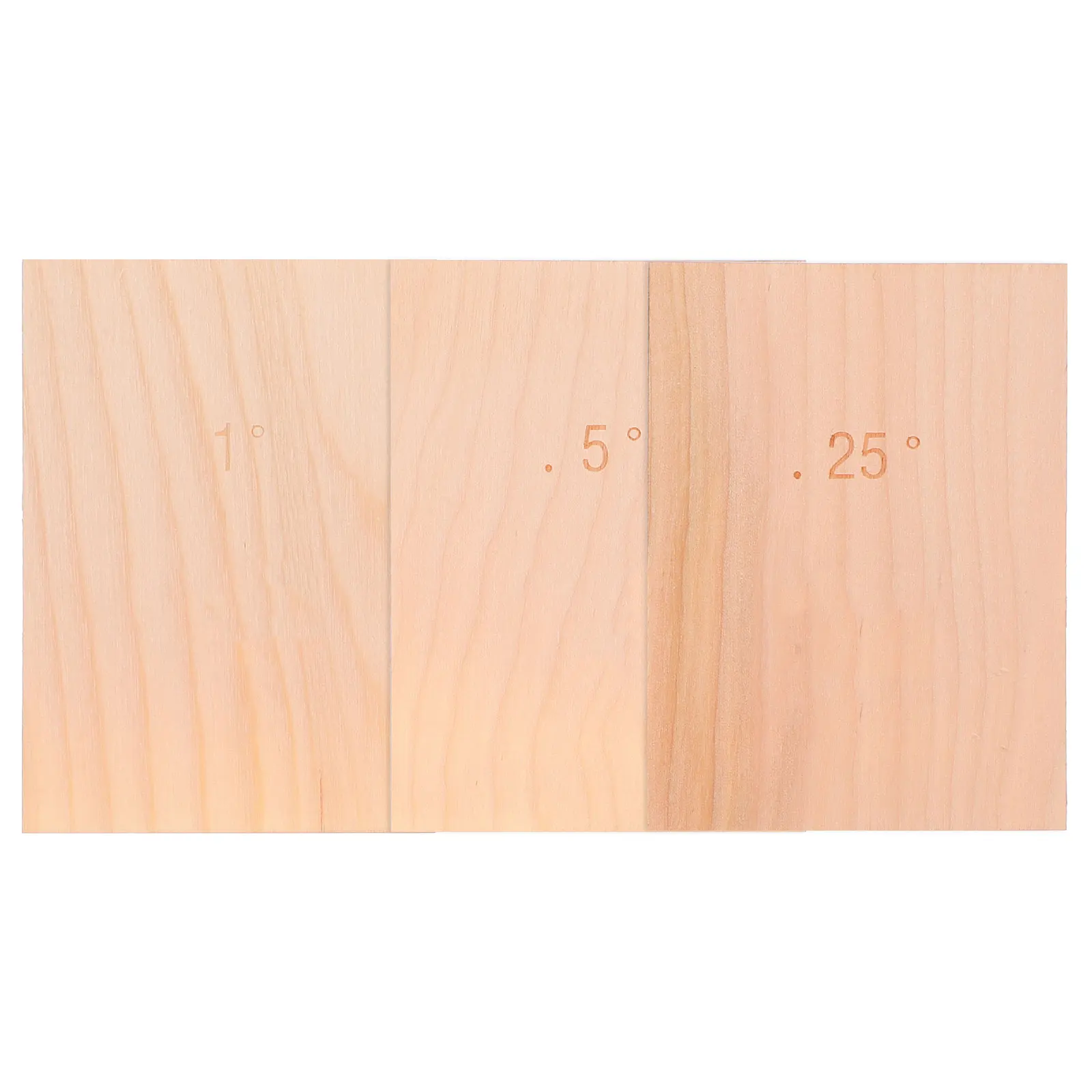 

3 Pcs Bass Spacers 0.25 0.5 1 Degree Maple Veneer Guitar Head Plates Replacement Parts Accessories Beige Color Durable Usage