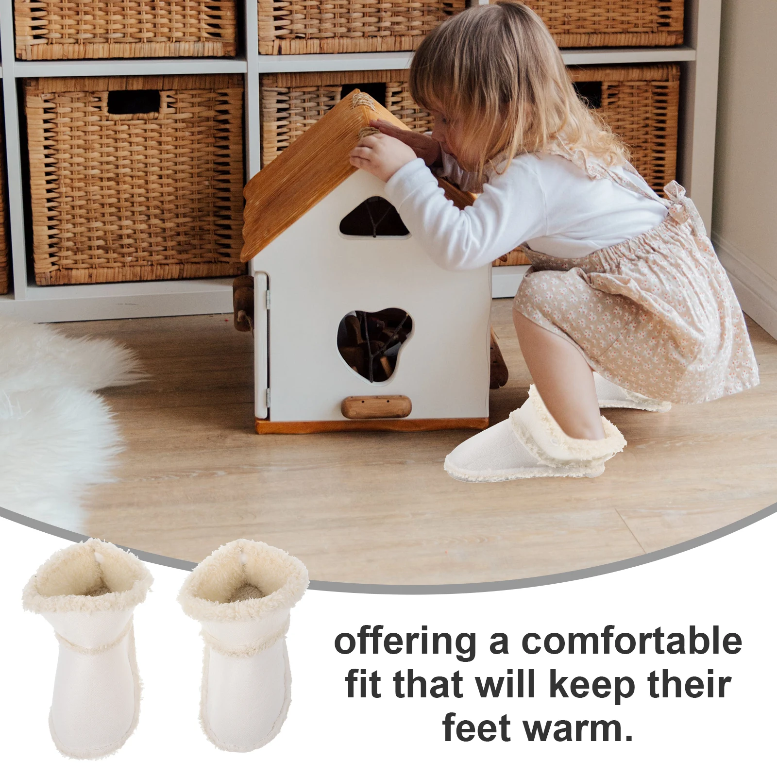 

1 Pair Winter Warm Shoe Inserts Detachable Lining For Hole Shoes Warm Hole Shoe Insert Insulated Insert Comfortable Anti-Slip