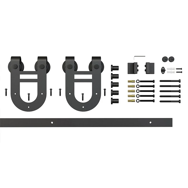 

hardware accessories set Sliding sliding door guide rail Rail rail Hanging wheel
