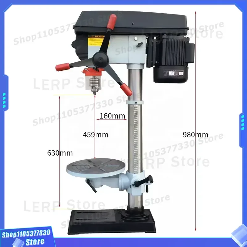 Mini Bench Drill Press Variable Speed Precision Small Drilling Machine for Woodworking Metal Working Workshop Power Tools