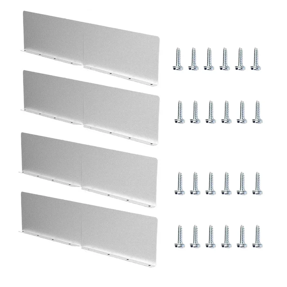 Water Damage Prevention Gutter Protection Rainwater Deflection Plate Multiple Piece Options Roof Longevity Enhancement