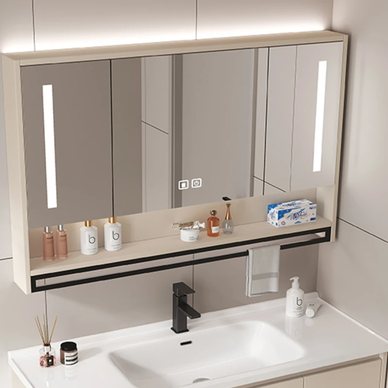 Storage Cabinet Bathroom Column Vanity Sink Base Mirrors Furniture Multipurpose Luxury Closed Toilet Space Saving Salon Station