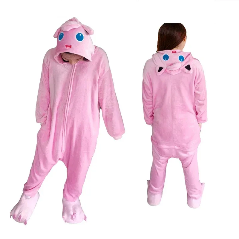 

Women Kigurumi Cartoon Onesie Jigglypuff Cosplay Costume for Adults Pajama One-Piece Pijamas Homewear Christmas Full Body Clothe