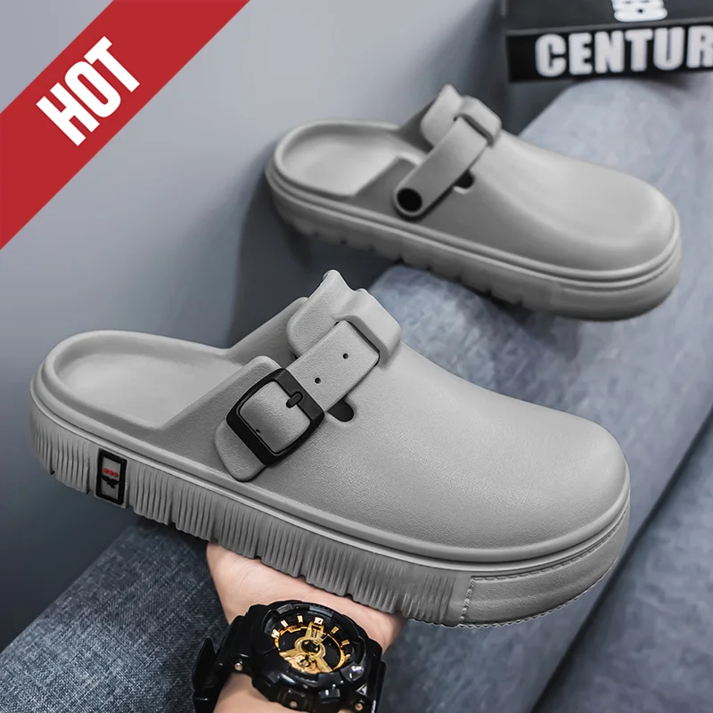 Summer Men Massage Slippers Sides Indoor Outdoor Sandals Beach Casual Shoes Soft Sole Slides Men Flip-flops Men's Sandals Comfy