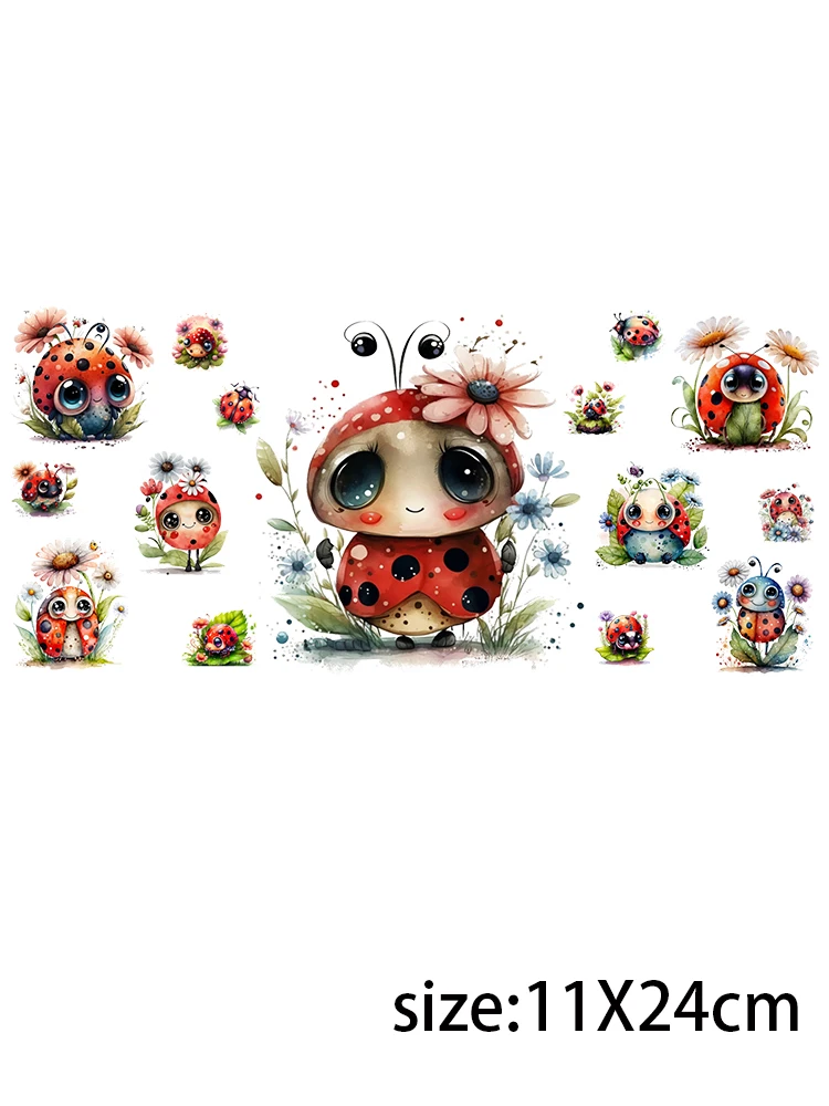 LETOP-Bees Spiders Custom Logo Stickers, Transferência UV, Envoltório Copo Dtf, 16 oz, 3D, 1pc