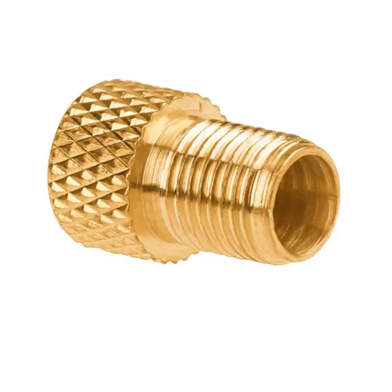 A89E-100Pcs Bike Valve Adaptor Pump Bicycle Convert Presta To Schrader Copper Valve Adaptor Gas Nozzle Tube Cycling Tool