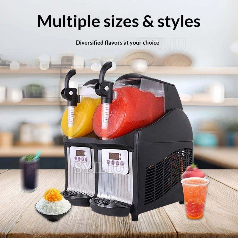 Multi-function Slush Frozen Drink Maker, Large Tank One-Hand Dispensing Quiet Easy Clean Slushie Machine For Home Party