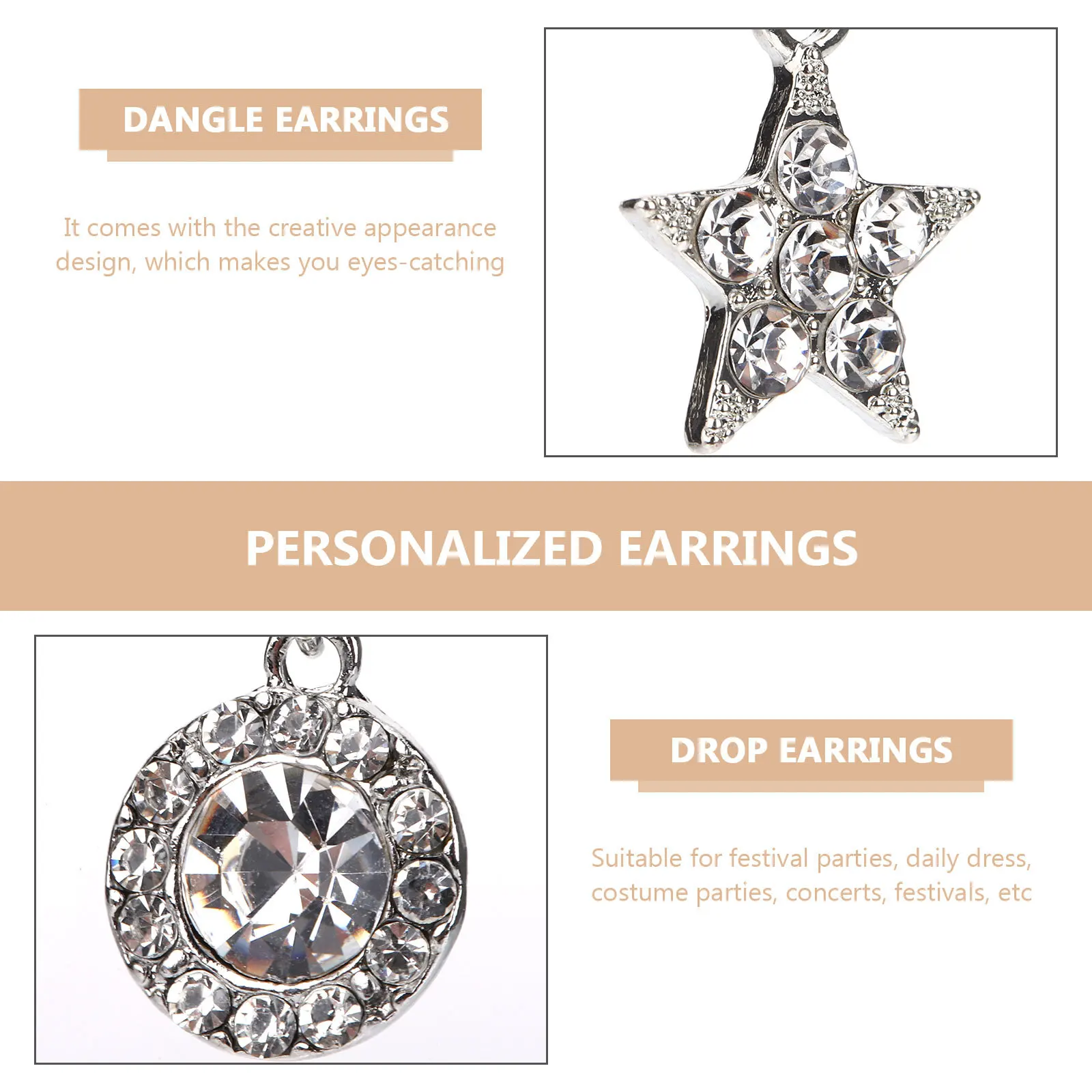 

3Pcs Stainless Steel Belly Button Rings Dangle Navel Jewelry No Piercing Required Heart Design Gift Idea Rings,belly ,Navel