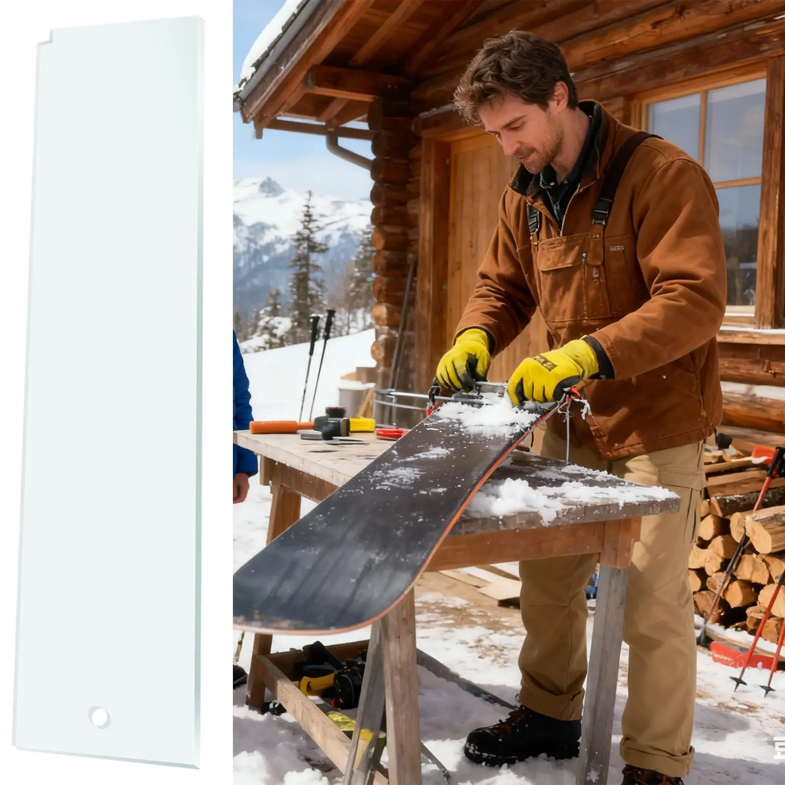 مكشطة شمع احترافية للتزلج على الجليد أداة صيانة حافة فولاذية عالية الصلابة للانزلاق السلس وملحقات التزلج سهلة الإصلاح #5