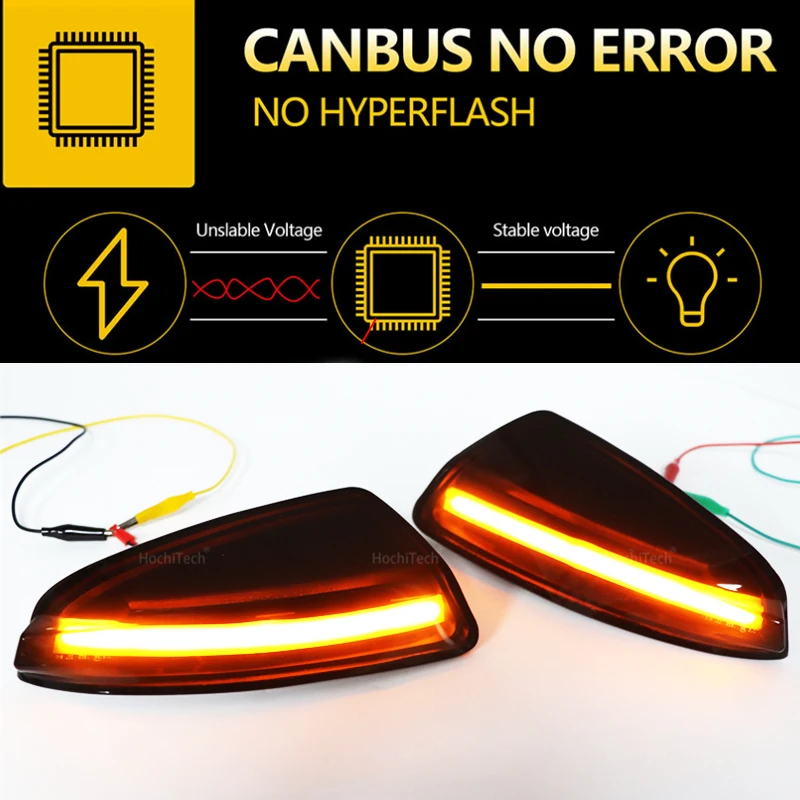 Car Left+Right LED Rearview Mirror Turn Signal Light for Mercedes-Benz Viano VITO W639 W204 S204 A2048200721 A2048200821