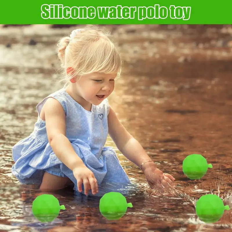 Reusable Water Balloons 10pcs Silicone Water Toy Balls Silicone Water Balloons Refillable For Water Games Outdoor Summer Party