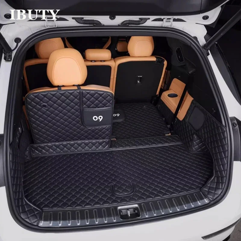 

Для LYNK & CO 09 2023-2024 аксессуары для семь мест, коврики для багажника автомобиля, вкладыш для багажника, защита от грязи, накладки