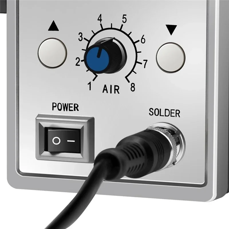 ABUI-لحام مصلحة الارصاد الجوية SMT أداة إصلاح اللحام مسدس هواء ساخن 858D بغا إعادة العمل محطة لحام الحرارة بندقية 220 فولت 700 واط مجفف الشعر #4