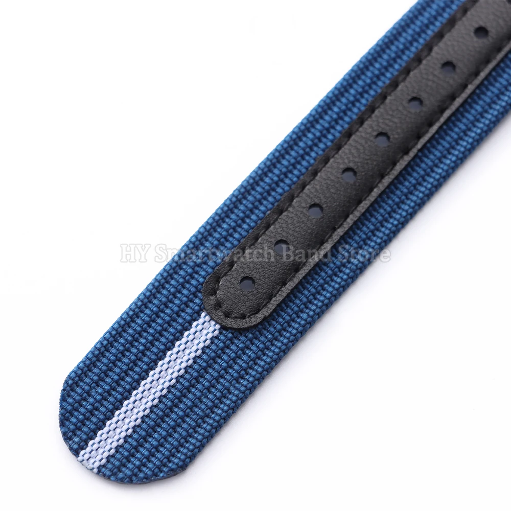 20 ミリメートルキャンバスナイロン時計ストラップセイコーモータス用オメガ折りたたみバックルミリタリースポーツブレスレット男性女性ユニバーサルブレスレット